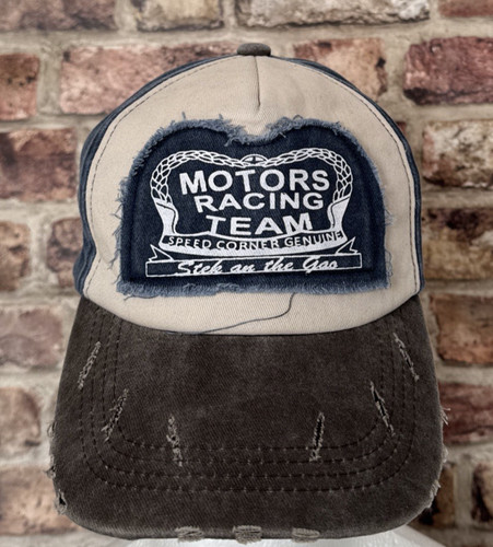 Motor racing team distressed - racing,